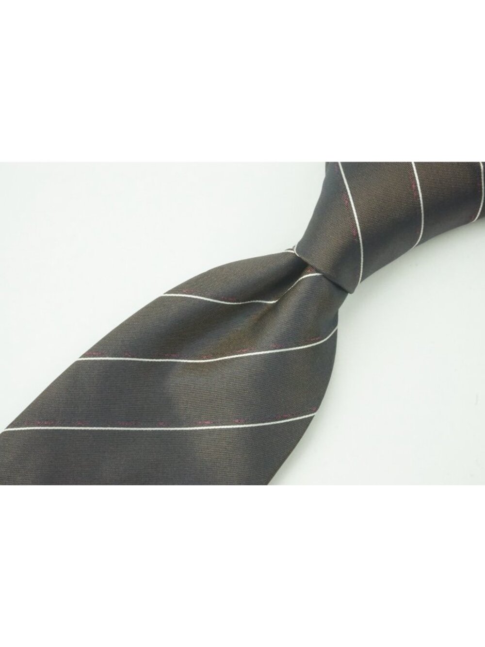 Canali Iridescent Mauve Brown 100% Silk Tie Brand New With Tags